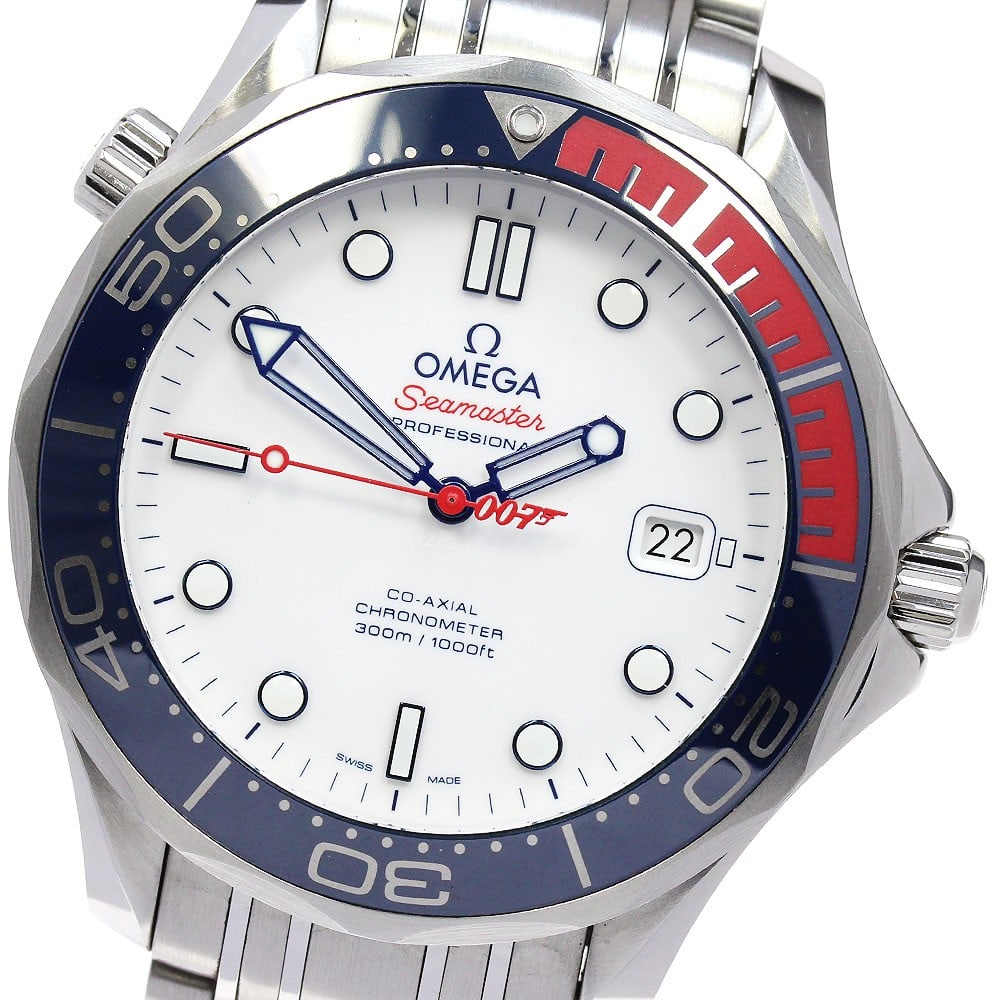 OMEGA Seamaster 300 Commander 007 Limited Edition Wristwatch: OMEGA Seamaster 300 Commander 007 Limited Edition Wristwatch This OMEGA Seamaster 300 007 Limited Edition Commander is a Swiss-made men's wristwatch. It is a pre-owned timepiece designed by OMEGA, kno