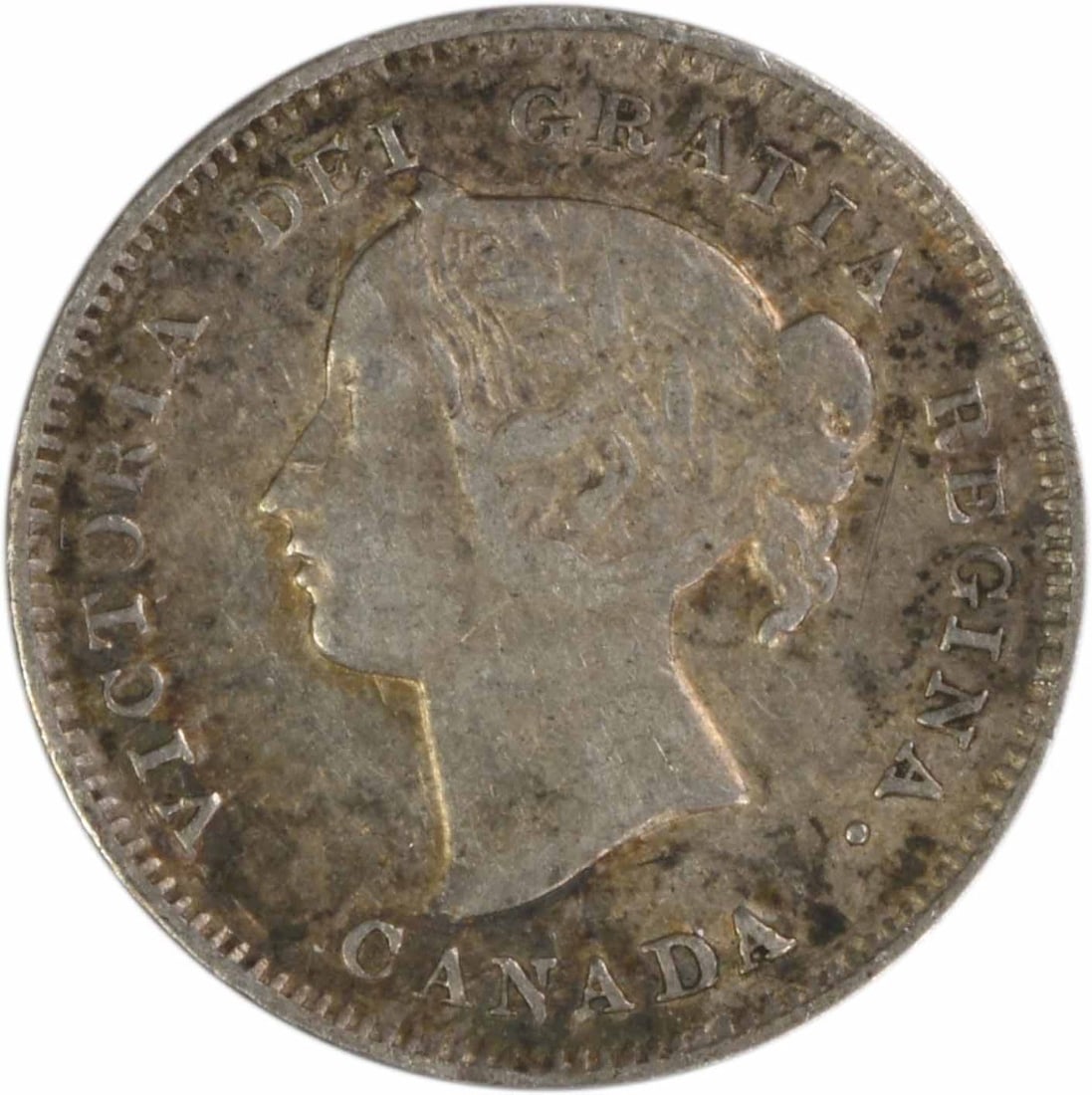1898 Silver 5 Cent Coin Canada KM2 Extra Fine Uncertified (1 of 2)