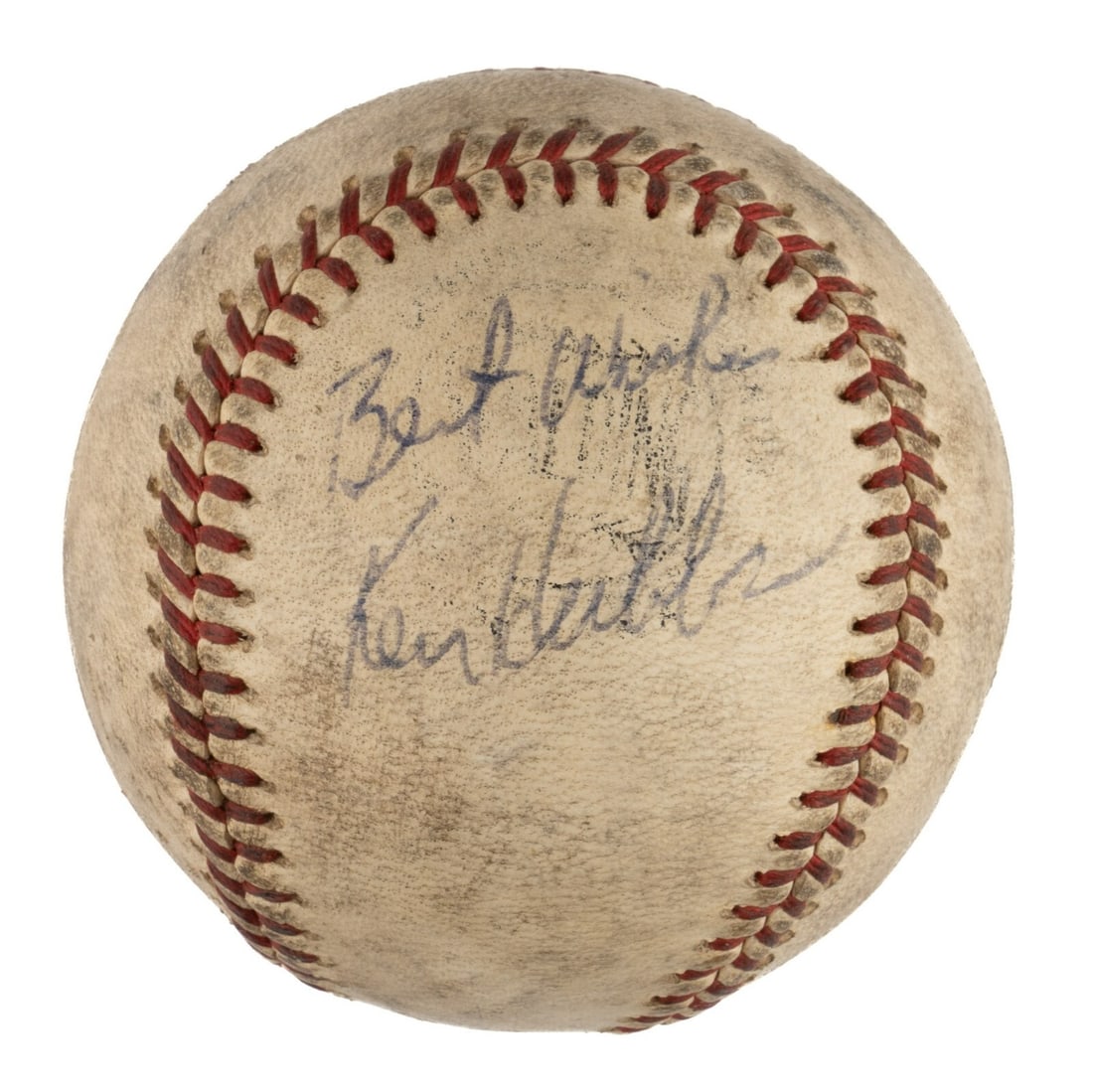Ken Hubbs Signed Baseball with JSA COA Chicago Cubs Rookie (1 of 7)
