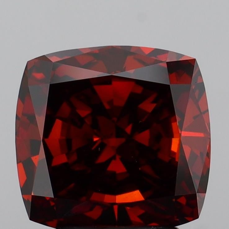 Loose Diamond - CUSHION MODIFIED 3.25ct Fancy Deep Brownish Orange SI1 (1 of 1)