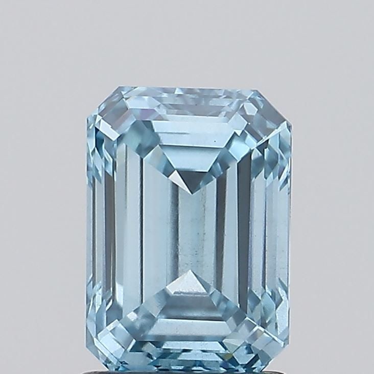 Loose Diamond - EMERALD 1.73ct Fancy Intense Blue VS2: Loose Diamond - EMERALD 1.73ct Fancy Intense Blue VS2 Source: This is a real non-mined Diamond that has been grown in a lab Shape: EMERALD Carats: 1.73 Color: Fancy Intense Blue Certification: IGI Vid