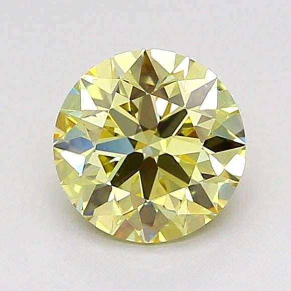 Ideal Loose Diamond - ROUND 0.99ct Fancy Light Yellow VS1: Ideal Loose Diamond - ROUND 0.99ct Fancy Light Yellow VS1 Source: This is a real non-mined Diamond that has been grown in a lab Shape: ROUND Carats: 0.99 Color: Fancy Light Yellow Certification: IGI V