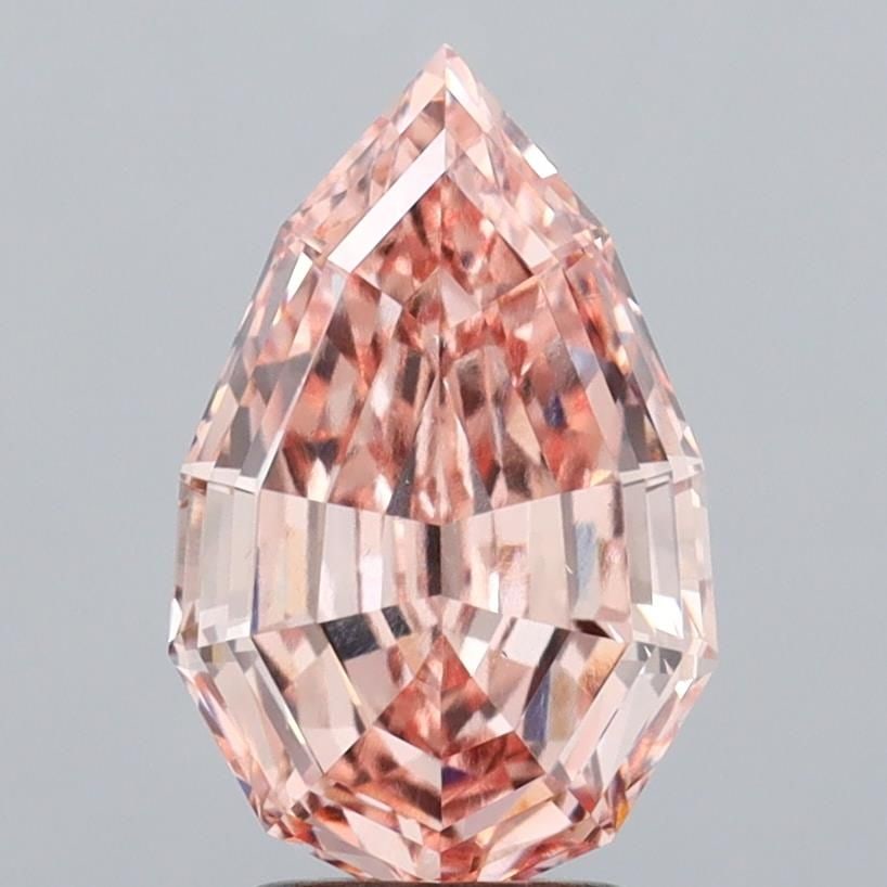 Loose Diamond - PEAR 3.18ct Fancy Light Pinkish Brown VS1: Loose Diamond - PEAR 3.18ct Fancy Light Pinkish Brown VS1 Source: This is a real non-mined Diamond that has been grown in a lab Shape: PEAR Carats: 3.18 Color: Fancy Light Pinkish Brown Certification: