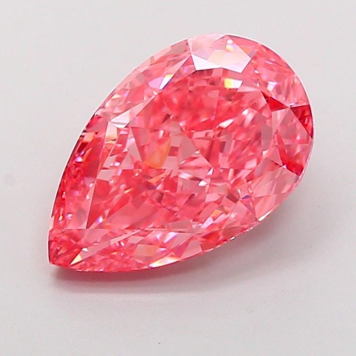 Loose Diamond - PEAR 5.19ct Fancy Vivid Pink VS1: Loose Diamond - PEAR 5.19ct Fancy Vivid Pink VS1 Source: This is a real non-mined Diamond that has been grown in a lab Shape: PEAR Carats: 5.19 Color: Fancy Vivid Pink Certification: IGI Video: