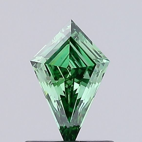 Loose Diamond - KITE 0.52ct Fancy Vivid Green VVS2: Loose Diamond - KITE 0.52ct Fancy Vivid Green VVS2 Source: This is a real non-mined Diamond that has been grown in a lab Shape: KITE Carats: 0.52 Color: Fancy Vivid Green Certification: IGI Video: