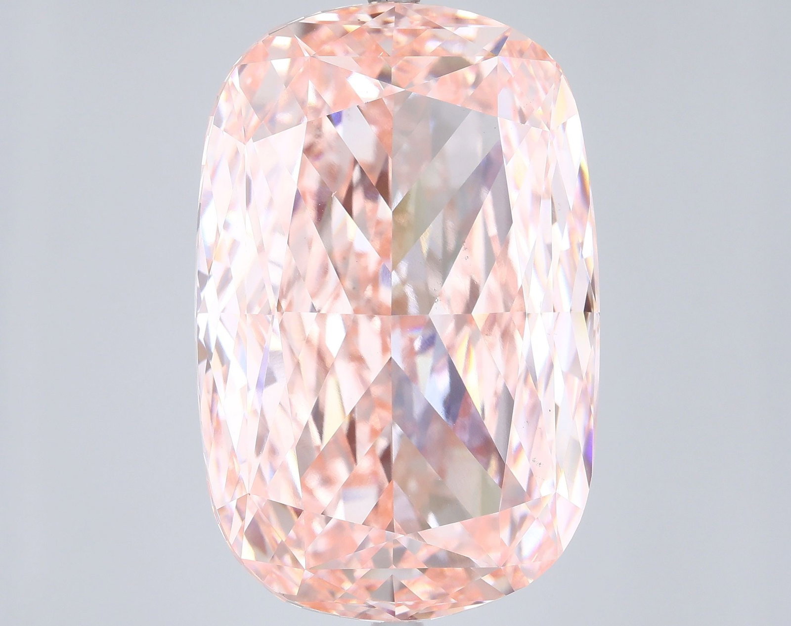 Loose Diamond - CUSHION MODIFIED 33.07ct Fancy Vivid Pink VS1: Loose Diamond - CUSHION MODIFIED 33.07ct Fancy Vivid Pink VS1 Source: This is a real non-mined Diamond that has been grown in a lab Shape: CUSHION MODIFIED Carats: 33.07 Color: Fancy Vivid Pink Certif