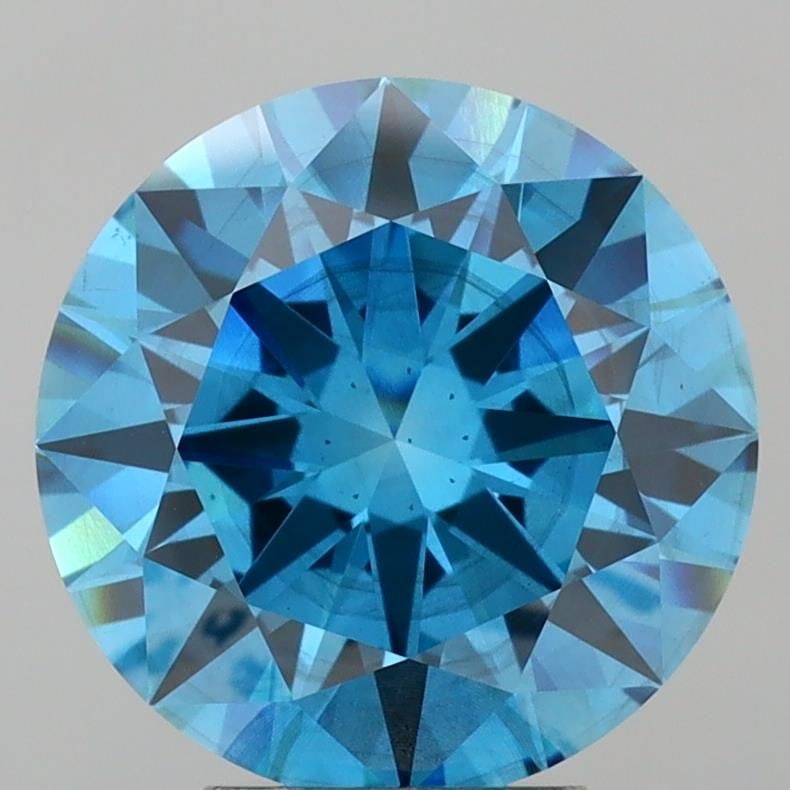 Loose Diamond - ROUND 5.01ct Fancy Vivid Blue SI1 (1 of 1)