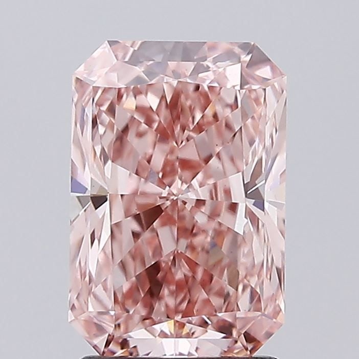 Loose Diamond - RADIANT 2.06ct Fancy Vivid Pink VVS2: Loose Diamond - RADIANT 2.06ct Fancy Vivid Pink VVS2 Source: This is a real non-mined Diamond that has been grown in a lab Shape: RADIANT Carats: 2.06 Color: Fancy Vivid Pink Certification: IGI Video: