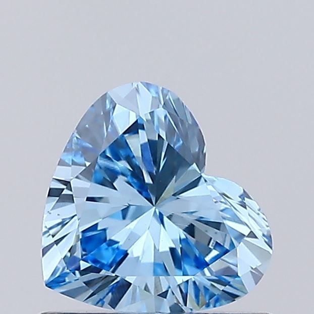 Loose Diamond - HEART 0.48ct Fancy Vivid Blue VS1: Loose Diamond - HEART 0.48ct Fancy Vivid Blue VS1 Source: This is a real non-mined Diamond that has been grown in a lab Shape: HEART Carats: 0.48 Color: Fancy Vivid Blue Certification: IGI Video: