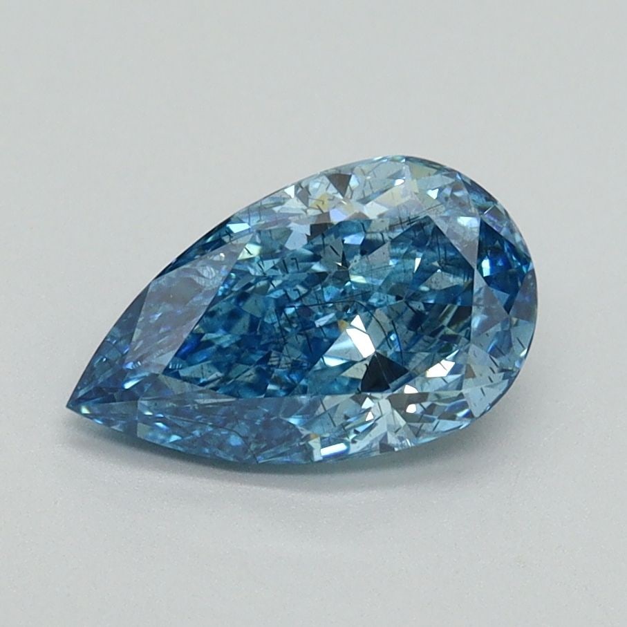 Loose Diamond - PEAR 1.25ct Fancy Vivid Blue SI2: Loose Diamond - PEAR 1.25ct Fancy Vivid Blue SI2 Source: This is a real non-mined Diamond that has been grown in a lab Shape: PEAR Carats: 1.25 Color: Fancy Vivid Blue Certification: IGI Video: