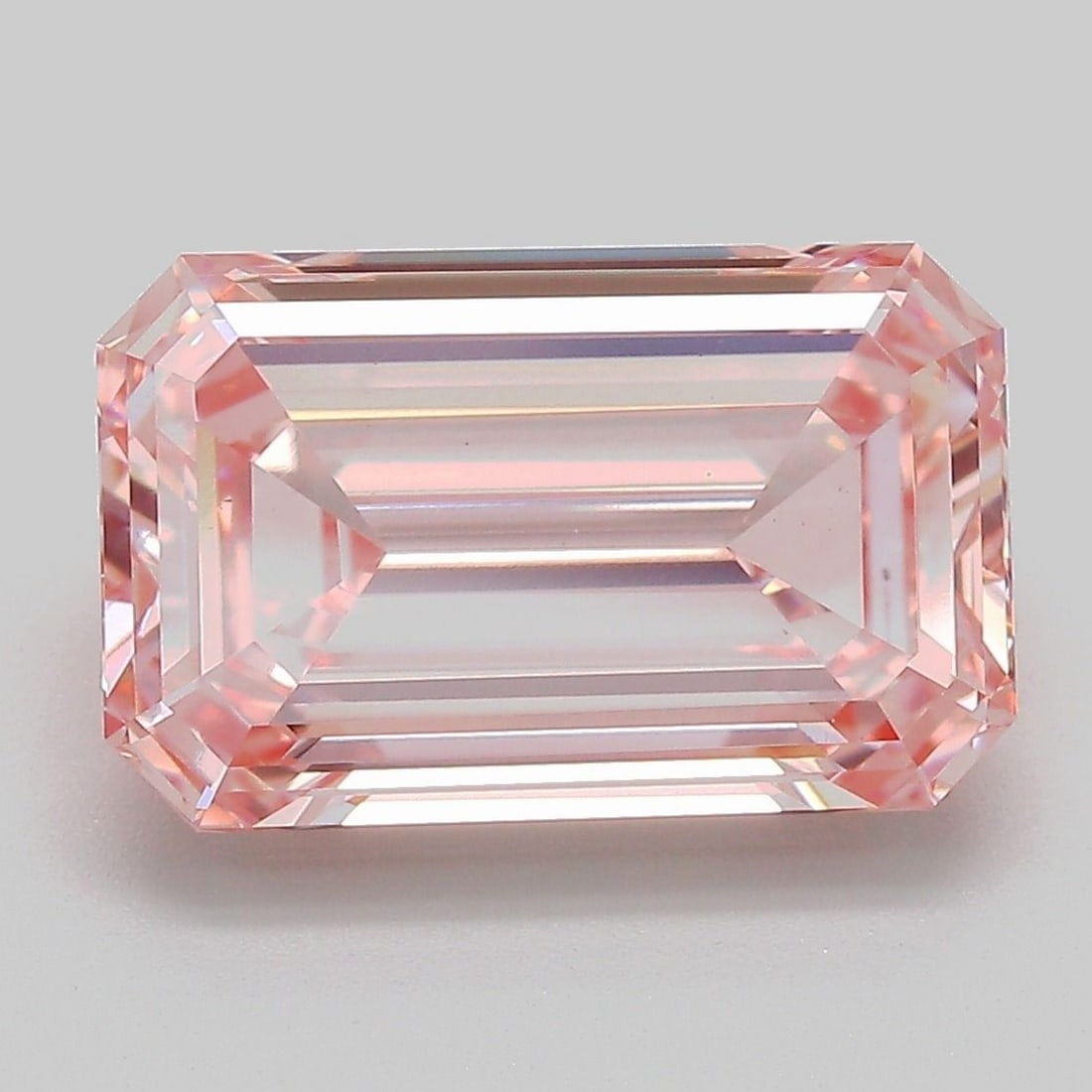 Loose Diamond - EMERALD 5.51ct Fancy Intense Pink VS1: Loose Diamond - EMERALD 5.51ct Fancy Intense Pink VS1 Source: This is a real non-mined Diamond that has been grown in a lab Shape: EMERALD Carats: 5.51 Color: Fancy Intense Pink Certification: IGI Vid