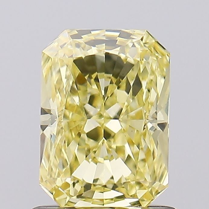 Loose Diamond - RADIANT 1.06ct Fancy Intense Yellow VS1: Loose Diamond - RADIANT 1.06ct Fancy Intense Yellow VS1 Source: This is a real non-mined Diamond that has been grown in a lab Shape: RADIANT Carats: 1.06 Color: Fancy Intense Yellow Certification: IGI
