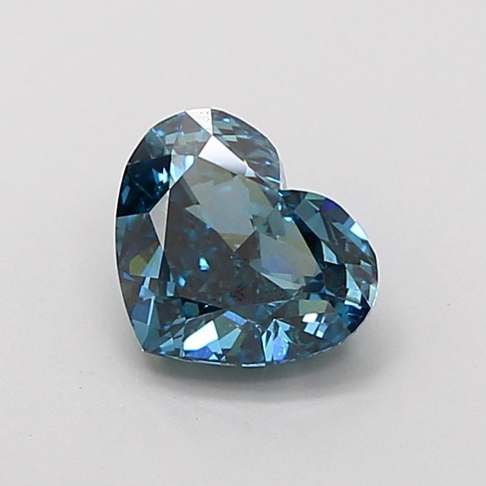Loose Diamond - HEART 1.11ct Fancy Deep Blueish Green VS1: Loose Diamond - HEART 1.11ct Fancy Deep Blueish Green VS1 Source: This is a real non-mined Diamond that has been grown in a lab Shape: HEART Carats: 1.11 Color: Fancy Deep Blueish Green Certification: