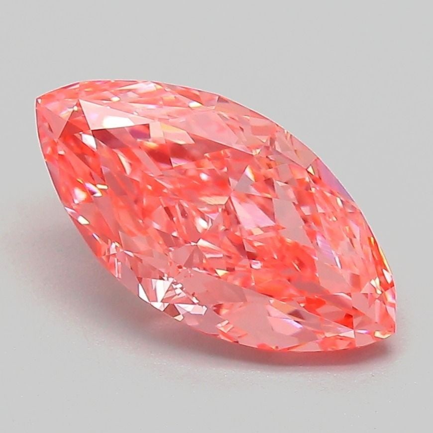 Loose Diamond - MARQUISE 2.06ct Fancy Vivid Pink VVS2: Loose Diamond - MARQUISE 2.06ct Fancy Vivid Pink VVS2 Source: This is a real non-mined Diamond that has been grown in a lab Shape: MARQUISE Carats: 2.06 Color: Fancy Vivid Pink Certification: IGI Vide