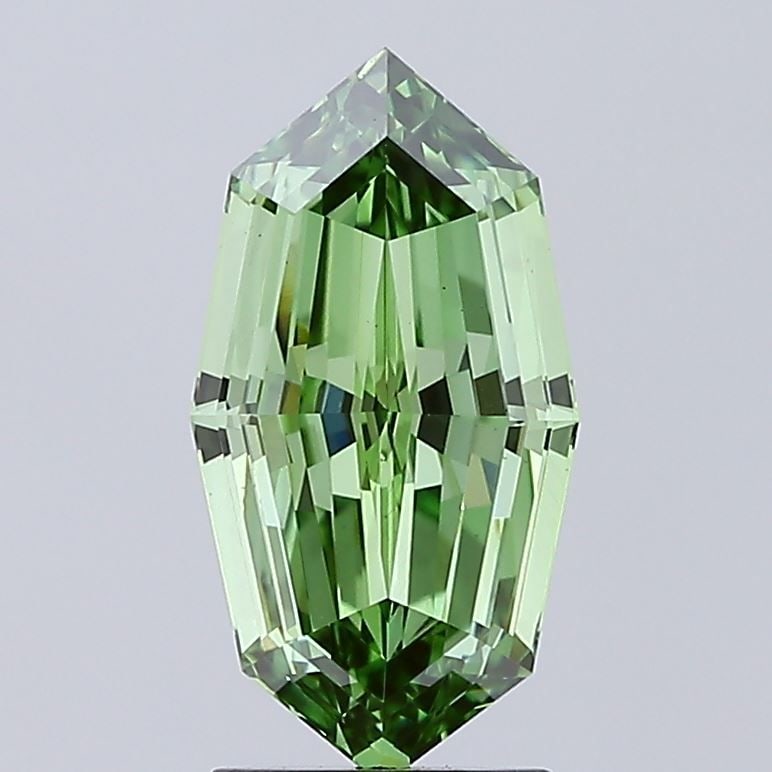 Loose Diamond - OCTAGONAL 2.51ct Fancy Vivid Green VS1: Loose Diamond - OCTAGONAL 2.51ct Fancy Vivid Green VS1 Source: This is a real non-mined Diamond that has been grown in a lab Shape: OCTAGONAL Carats: 2.51 Color: Fancy Vivid Green Certification: IGI V