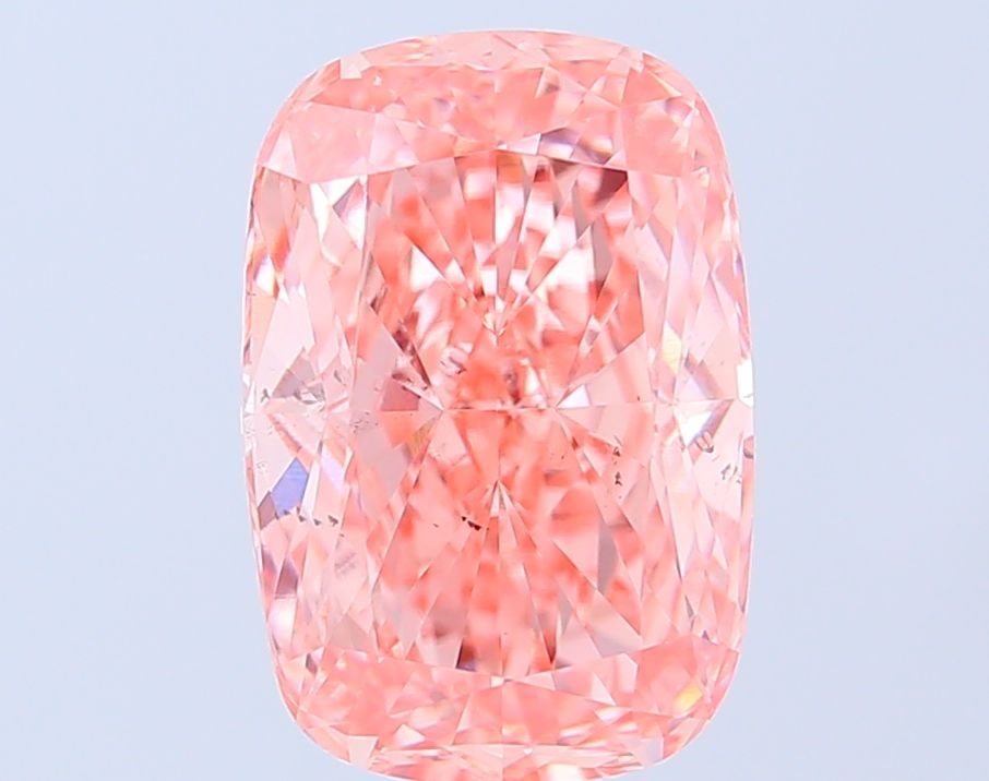 Loose Diamond - CUSHION MODIFIED 5.02ct Fancy Vivid Pink VS2: Loose Diamond - CUSHION MODIFIED 5.02ct Fancy Vivid Pink VS2 Source: This is a real non-mined Diamond that has been grown in a lab Shape: CUSHION MODIFIED Carats: 5.02 Color: Fancy Vivid Pink Certific