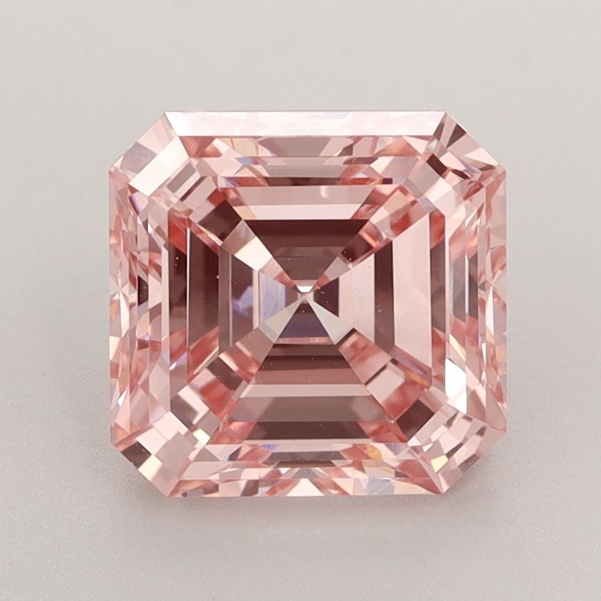 Loose Diamond - SQUARE EMERALD 2.49ct Fancy Vivid Pink VS1: Loose Diamond - SQUARE EMERALD 2.49ct Fancy Vivid Pink VS1 Source: This is a real non-mined Diamond that has been grown in a lab Shape: SQUARE EMERALD Carats: 2.49 Color: Fancy Vivid Pink Certificatio