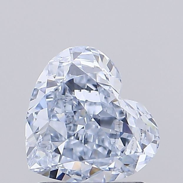 Loose Diamond - HEART 1.02ct Fancy Light Blue VVS2: Loose Diamond - HEART 1.02ct Fancy Light Blue VVS2 Source: This is a real non-mined Diamond that has been grown in a lab Shape: HEART Carats: 1.02 Color: Fancy Light Blue Certification: IGI Video: