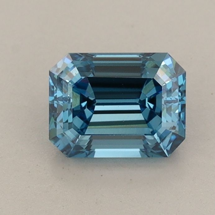 Loose Diamond - EMERALD 0.91ct Fancy Vivid Blue VS2: Loose Diamond - EMERALD 0.91ct Fancy Vivid Blue VS2 Source: This is a real non-mined Diamond that has been grown in a lab Shape: EMERALD Carats: 0.91 Color: Fancy Vivid Blue Certification: IGI Video: