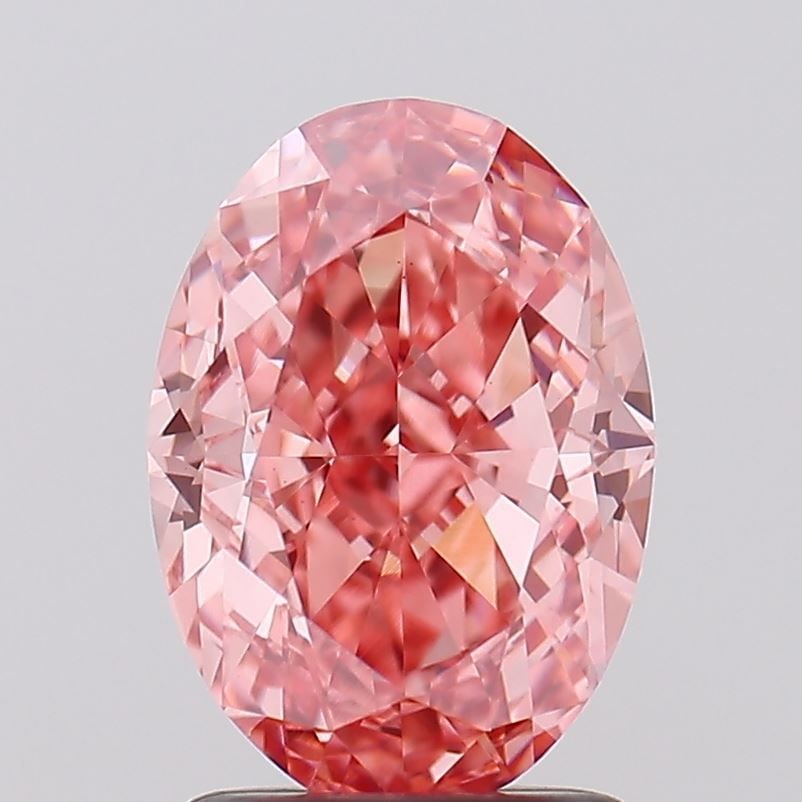 Loose Diamond - OVAL 2.09ct Fancy Vivid Pink VS1: Loose Diamond - OVAL 2.09ct Fancy Vivid Pink VS1 Source: This is a real non-mined Diamond that has been grown in a lab Shape: OVAL Carats: 2.09 Color: Fancy Vivid Pink Certification: IGI Video: