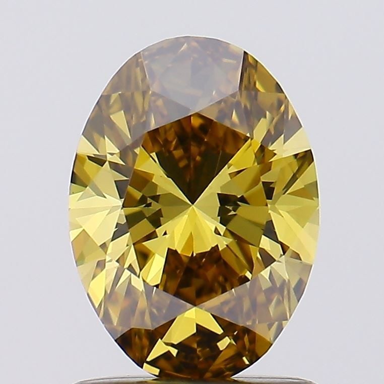 Loose Diamond - OVAL 1.0ct Fancy Dark Yellow VS1: Loose Diamond - OVAL 1.0ct Fancy Dark Yellow VS1 Source: This is a real non-mined Diamond that has been grown in a lab Shape: OVAL Carats: 1.0 Color: Fancy Dark Yellow Certification: NONE Video: