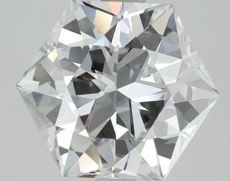 Loose Diamond - HEXAGONAL 2.16ct D VS1: Loose Diamond - HEXAGONAL 2.16ct D VS1 Source: This is a real non-mined Diamond that has been grown in a lab Shape: HEXAGONAL Carats: 2.16 Color: D Clarity: VS1 Certification: IGI Condition: Pre-Owned