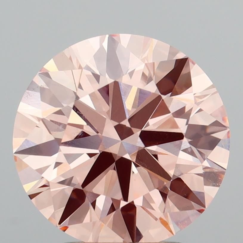 Ideal Loose Diamond - ROUND 2.86ct Fancy Intense Pink VS1 (1 of 1)