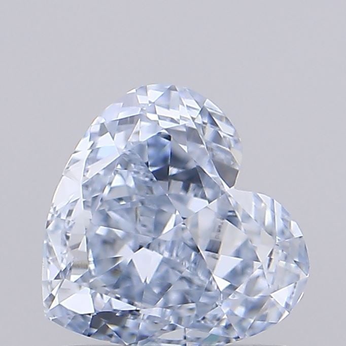 Loose Diamond - HEART 1.01ct Fancy Light Blue VVS2: Loose Diamond - HEART 1.01ct Fancy Light Blue VVS2 Source: This is a real non-mined Diamond that has been grown in a lab Shape: HEART Carats: 1.01 Color: Fancy Light Blue Certification: IGI Video:
