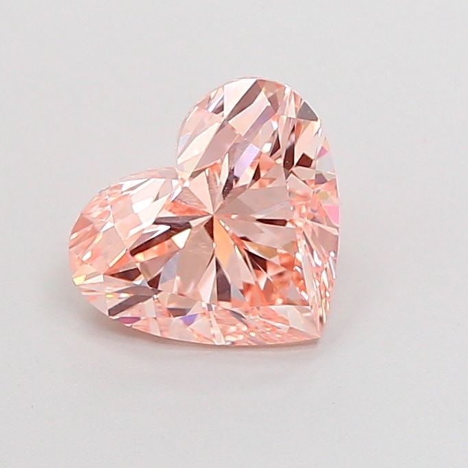 Loose Diamond - HEART 1.53ct Fancy Intense Orangey Pink VVS2: Loose Diamond - HEART 1.53ct Fancy Intense Orangey Pink VVS2 Source: This is a real non-mined Diamond that has been grown in a lab Shape: HEART Carats: 1.53 Color: Fancy Intense Orangey Pink Certifica