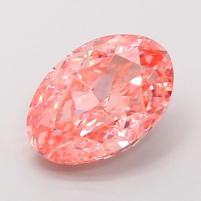 Loose Diamond - OVAL 2.0ct Fancy Vivid Pink VS1: Loose Diamond - OVAL 2.0ct Fancy Vivid Pink VS1 Source: This is a real non-mined Diamond that has been grown in a lab Shape: OVAL Carats: 2.0 Color: Fancy Vivid Pink Certification: IGI Additional imag