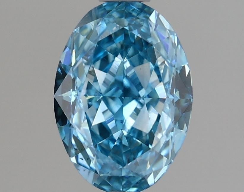 Loose Diamond - OVAL 1.24ct Fancy Vivid Blue SI1: Loose Diamond - OVAL 1.24ct Fancy Vivid Blue SI1 Source: This is a real non-mined Diamond that has been grown in a lab Shape: OVAL Carats: 1.24 Color: Fancy Vivid Blue Certification: IGI Video: