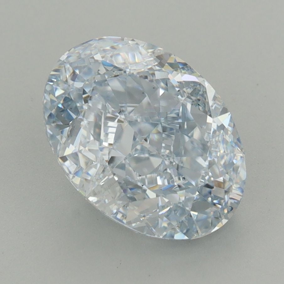 Loose Diamond - OVAL 2.9ct Fancy Light Blue VVS2: Loose Diamond - OVAL 2.9ct Fancy Light Blue VVS2 Source: This is a real non-mined Diamond that has been grown in a lab Shape: OVAL Carats: 2.9 Color: Fancy Light Blue Certification: IGI Video: