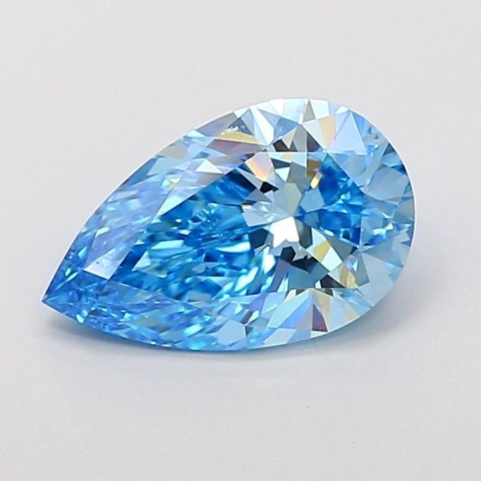 Loose Diamond - PEAR 2.2ct Fancy Vivid Blue VS1: Loose Diamond - PEAR 2.2ct Fancy Vivid Blue VS1 Source: This is a real non-mined Diamond that has been grown in a lab Shape: PEAR Carats: 2.2 Color: Fancy Vivid Blue Certification: IGI Video: