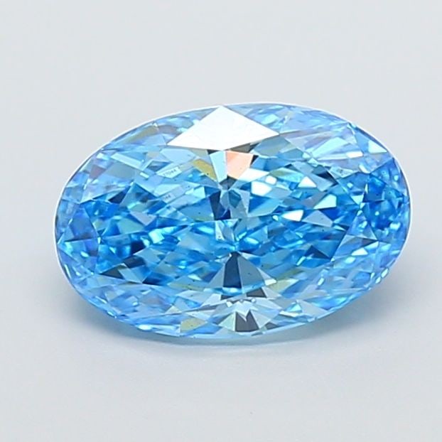 Loose Diamond - OVAL 2.09ct Fancy Vivid Blue VS2: Loose Diamond - OVAL 2.09ct Fancy Vivid Blue VS2 Source: This is a real non-mined Diamond that has been grown in a lab Shape: OVAL Carats: 2.09 Color: Fancy Vivid Blue Certification: IGI Video: