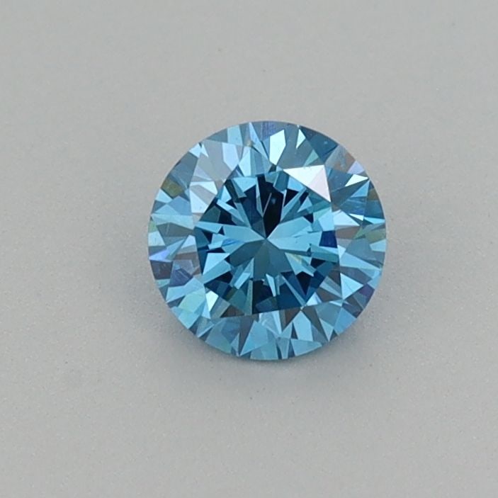 Loose Diamond - ROUND 0.36ct Fancy Vivid Blue VS1: Loose Diamond - ROUND 0.36ct Fancy Vivid Blue VS1 Source: This is a real non-mined Diamond that has been grown in a lab Shape: ROUND Carats: 0.36 Color: Fancy Vivid Blue Certification: IGI Video: