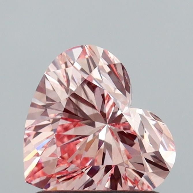 Loose Diamond - HEART 1.0ct Fancy Intense Pink VS1: Loose Diamond - HEART 1.0ct Fancy Intense Pink VS1 Source: This is a real non-mined Diamond that has been grown in a lab Shape: HEART Carats: 1.0 Color: Fancy Intense Pink Certification: IGI Video: