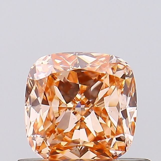 Loose Diamond - CUSHION BRILLIANT 0.52ct Fancy Intense Orange VS2: Loose Diamond - CUSHION BRILLIANT 0.52ct Fancy Intense Orange VS2 Source: This is a real non-mined Diamond that has been grown in a lab Shape: CUSHION BRILLIANT Carats: 0.52 Color: Fancy Intense Orang