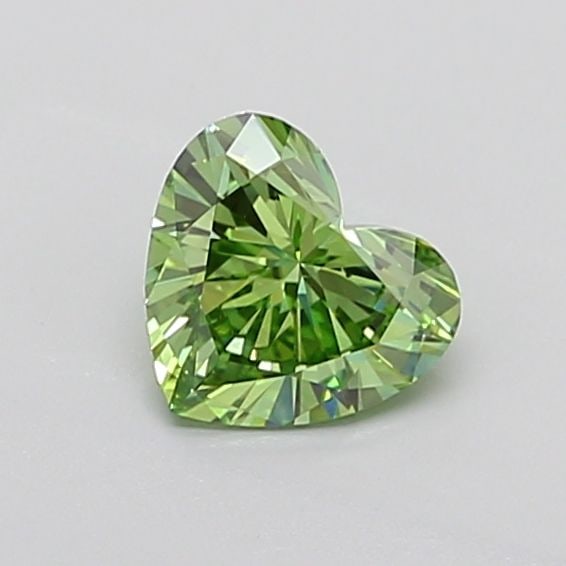 Loose Diamond - HEART 1.08ct Fancy Vivid Green VS1: Loose Diamond - HEART 1.08ct Fancy Vivid Green VS1 Source: This is a real non-mined Diamond that has been grown in a lab Shape: HEART Carats: 1.08 Color: Fancy Vivid Green Certification: IGI Additiona