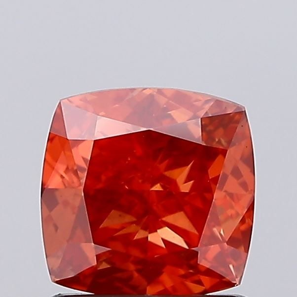 Loose Diamond - CUSHION BRILLIANT 1.29ct Fancy Vivid Orange VS1: Loose Diamond - CUSHION BRILLIANT 1.29ct Fancy Vivid Orange VS1 Source: This is a real non-mined Diamond that has been grown in a lab Shape: CUSHION BRILLIANT Carats: 1.29 Color: Fancy Vivid Orange Ce