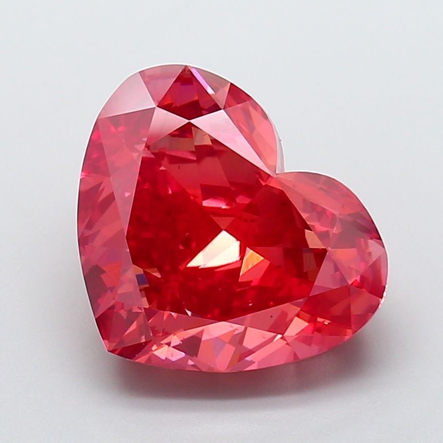 Loose Diamond - HEART 8.01ct Fancy Vivid Pinkish Orange VS2 (1 of 1)