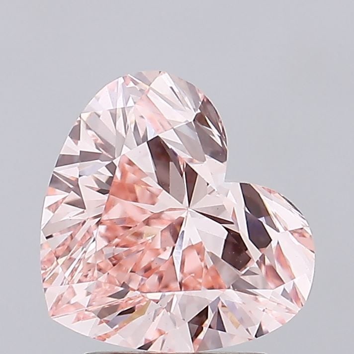 Loose Diamond - HEART 1.72ct Fancy Intense Pink VVS2: Loose Diamond - HEART 1.72ct Fancy Intense Pink VVS2 Source: This is a real non-mined Diamond that has been grown in a lab Shape: HEART Carats: 1.72 Color: Fancy Intense Pink Certification: IGI Video: