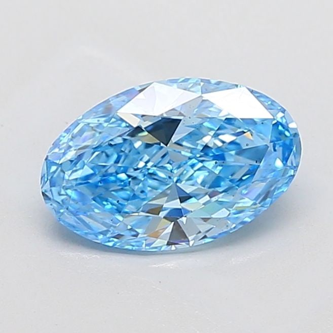 Loose Diamond - OVAL 1.94ct Fancy Vivid Blue VS2: Loose Diamond - OVAL 1.94ct Fancy Vivid Blue VS2 Source: This is a real non-mined Diamond that has been grown in a lab Shape: OVAL Carats: 1.94 Color: Fancy Vivid Blue Certification: NONE Video: