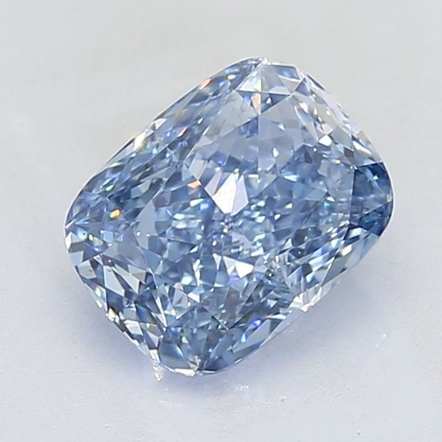 Loose Diamond - CUSHION MODIFIED 3.03ct Fancy Vivid Blue IF: Loose Diamond - CUSHION MODIFIED 3.03ct Fancy Vivid Blue IF Source: This is a real non-mined Diamond that has been grown in a lab Shape: CUSHION MODIFIED Carats: 3.03 Color: Fancy Vivid Blue Certifica