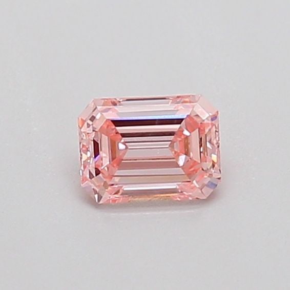 Loose Diamond - EMERALD 0.3ct Fancy Light Pink SI2: Loose Diamond - EMERALD 0.3ct Fancy Light Pink SI2 Source: This is a real non-mined Diamond that has been grown in a lab Shape: EMERALD Carats: 0.3 Color: Fancy Light Pink Certification: NONE Video:
