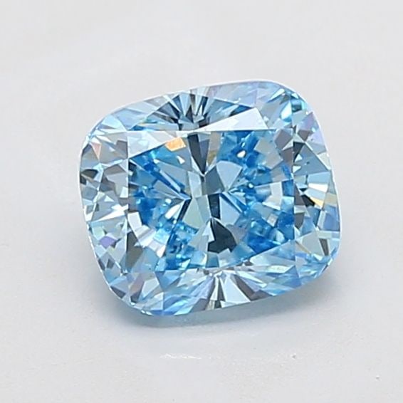Loose Diamond - CUSHION MODIFIED 1.9ct Fancy Vivid Blue VS1: Loose Diamond - CUSHION MODIFIED 1.9ct Fancy Vivid Blue VS1 Source: This is a real non-mined Diamond that has been grown in a lab Shape: CUSHION MODIFIED Carats: 1.9 Color: Fancy Vivid Blue Certificat