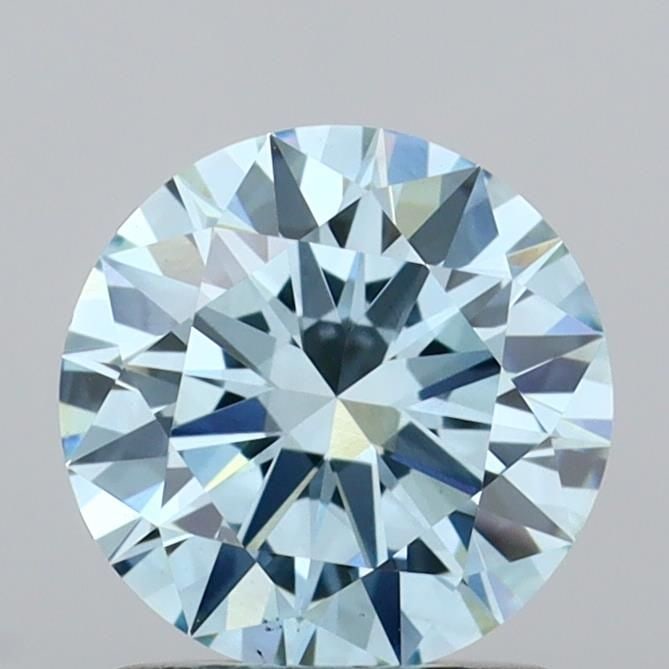 Loose Diamond - ROUND 1.24ct Fancy Vivid Blue VS1: Loose Diamond - ROUND 1.24ct Fancy Vivid Blue VS1 Source: This is a real non-mined Diamond that has been grown in a lab Shape: ROUND Carats: 1.24 Color: Fancy Vivid Blue Certification: IGI Video: