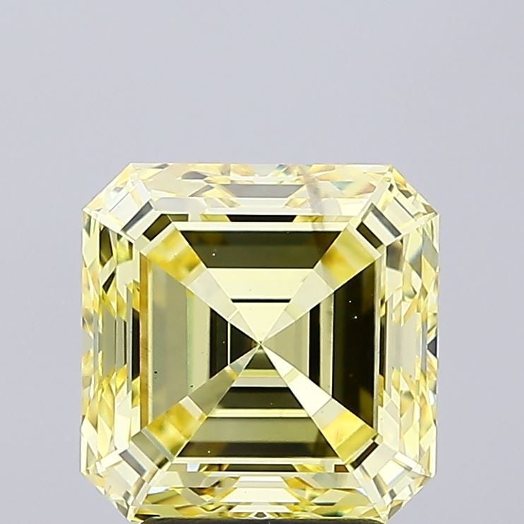 Loose Diamond - ASSCHER 3.5ct Fancy Intense Yellow VS2: Loose Diamond - ASSCHER 3.5ct Fancy Intense Yellow VS2 Source: This is a real non-mined Diamond that has been grown in a lab Shape: ASSCHER Carats: 3.5 Color: Fancy Intense Yellow Certification: IGI V