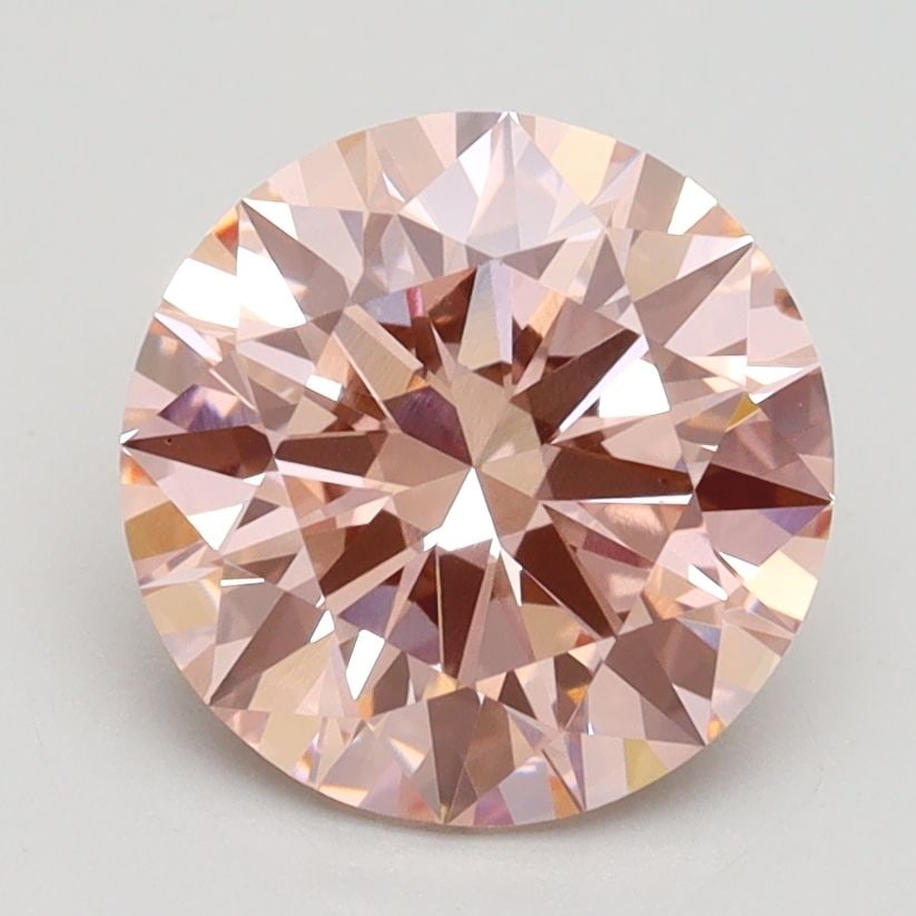 Loose Diamond - ROUND 2.34ct Fancy Intense Pink VS1: Loose Diamond - ROUND 2.34ct Fancy Intense Pink VS1 Source: This is a real non-mined Diamond that has been grown in a lab Shape: ROUND Carats: 2.34 Color: Fancy Intense Pink Certification: IGI Video: