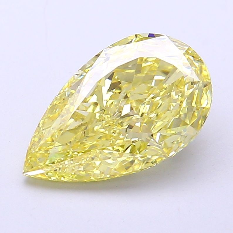Loose Diamond - PEAR 3.01ct Fancy Vivid Yellow VS2: Loose Diamond - PEAR 3.01ct Fancy Vivid Yellow VS2 Source: This is a real non-mined Diamond that has been grown in a lab Shape: PEAR Carats: 3.01 Color: Fancy Vivid Yellow Certification: NONE Video: