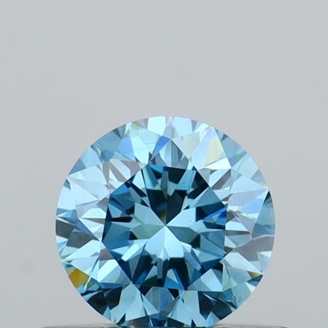 Loose Diamond - ROUND 0.42ct Fancy Vivid Blue VS1: Loose Diamond - ROUND 0.42ct Fancy Vivid Blue VS1 Source: This is a real non-mined Diamond that has been grown in a lab Shape: ROUND Carats: 0.42 Color: Fancy Vivid Blue Certification: IGI Video:
